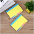 Bloc-notes adhésifs mémo avec onglets d'index, notes autocollantes lignées pour bureau. - 10*15 / Jaune