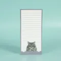 Magnetic sticky note pad with cute cat design lined memo paper fridge magnet list notepad - 19*9.3*0.45 CM / Style 4