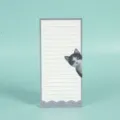 Cute cat magnetic memo pad with lined paper, ideal for fridge notes and daily planning tasks. - 19*9.3*0.45 CM / Style 5