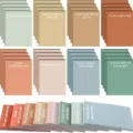 Morandi color mental health affirmation sticky notes set, inspirational memo pads for students. - Style 1 (8 Packs) / 10*7.5cm