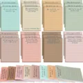 Morandi color mental health sticky notes aesthetic motivational memo pads for students - Style 2 (8 Packs) / 10*7.5cm