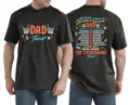 Herren Kurzarm Grafik T-Shirt Lässiges bequemes Dad Tour Oberteil Sommer Mode grau - Armeegrün