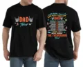 Schwarzes Herren Kurzarm T-Shirt mit lustigem Dad Tour Motiv für die Freizeit Top - S / Oberteile / Schwarz