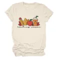 Γυναικείο casual κοντομάνικο t-shirt μπεζ χρώματος με teaching season σχέδιο top - S / Tops / Άμμος (Μαύρα Γράμματα Έγχρωμο Γραφικό)