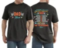 Herren Grafik Kurzarm T-Shirt Dad Tour Vatertag Slogan Freizeit Loose T-Shirt Top. - S / Oberteile / Melange Grau