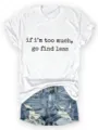 Γυναικείο casual κοντομάνικο t-shirt με τύπωμα γραμμάτων και τζιν σορτς σετ outfit. - Tops / Λευκό / S