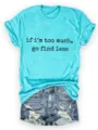 Maglietta slogan turchese casual a maniche corte con dettaglio di pantaloncini di jeans. - Teal (3818)