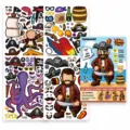 Pegatinas de cara pirata DIY para ninos, calcomanias de pared adhesivas y habitacion. - Juego Pirata / 25 Piezas por Paquete