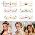 Pegatinas Tatuaje Facial Pascua Impermeable Conejo Huevo Fiesta Maquillaje Pecas Calcomanías - QB049-054 / 6 Hojas/Set