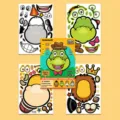 DIY adesivi di viso di animali safari park cartone animato gioco adesivo bambini - Set di 25 Fogli / Set di safari SY