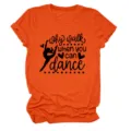 Πορτοκαλί γυναικείο κοντομάνικο t-shirt casual στρογγυλή λαιμόκοψη γραφικό τοπ καλοκαίρι - S / Tops / Πορτοκαλί (Μαύρη Γραμματοσειρά)