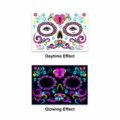 Festival fluoreszierender wasserdichter Schmetterling Gesichtsticker für Neon Partys. - FY-008