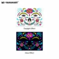 Fluoreszierender Schmetterling wasserdichter Gesicht Aufkleber Neon Tattoo fur Festival - FY-004