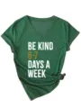 Women's V-Neck Short Sleeve T-Shirt Casual Heather Green Tee with Knot Graphic Top - S / Tops / Vintage Green (White Print)