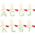 Christmas resin alphabet keychain with red tassel and candy cane charm for holiday gifts. - Combination 2 (Drip Resin Christmas Pendant)