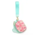 Waterdichte bloemen portemonnee met polsband sleutelhanger mini tasje portemonnee leuk - 2-in-1 tassenset / Muntgroen