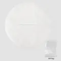 White round facial hot compress towel single hole breathable salon facial mask steaming tool - Single Hole Without Ear Straps / White