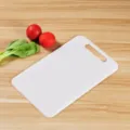 White plastic cutting board kitchen chopping board with hanging hole 38x24cm household tool - Medium 38*24cm