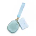 Mini blauwe munttas en stijlvol geruit tasje met draagriem, handig mode-accessoire. - Set / Blauwe Ruit