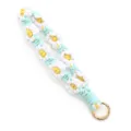 Handmade Macrame Daisy Phone Wrist Strap Cute Floral Keychain Braided Phone Charm - Wrist Strap Charm / White Blue