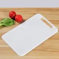 Extra large white plastic cutting board with hanging hole for home kitchen use, durable 43x27cm. - Extra Large 43*27cm