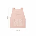 Waterproof kitchen apron with wiping hands pocket, breathable pink cooking apron for women. - Vest Wipeable Hand Style / Cherry Pink