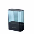 Disposable paper cup dispenser dark blue plastic water cup holder storage rack 18x9.5x24cm - Double Tube Cup Dispenser / Dark Blue