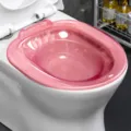 Pink deep upgraded version sitz bath basin for postpartum care and hemorrhoids relief home use - Thickened Light Pink