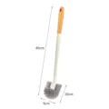 Long handle toilet brush for bathroom cleaning, wall mounted soft bristle toilet bowl brush. - Yellow - 1 Piece