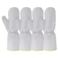 Steel wire dishwashing gloves, metallic mesh cleaning mitts, durable silver variant pack. - 2 Pairs/Pack / Silver Gray