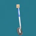Wandgemonteerde toiletborstel met blauwe handgreep en grijs borstelhaar voor badkamer. - Verbeterde Versie / 1 Stuk / Blauw