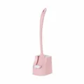 Pink Square Toilet Brush Set with Long Handle Bathroom Floor Cleaning Tool 44cm - Square Style Pink