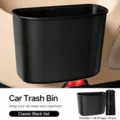 Car trash can black hanging multi-functional storage box vehicle interior organizer SKU - Adjustable / 1 Piece/Pack / Black