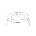 Stainless steel steaming rack, 15cm diameter short style round steam tray for kitchen cooking. - Low Style (15cm)