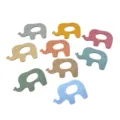 Colorful silicone elephant baby teether toy set for infants sensory teething relief - Elephant Teether