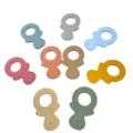Silicone baby teething ring set, food grade molar stick toy for infants soothing pain relief - Feeding Bottle Teether