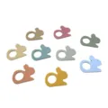 Silicone baby teether cute rabbit shape molar stick infant chewing toy multi color variant - Bunny Teether
