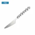 Couteau de table en acier inoxydable avec manche perlé, couverts élégants, 18.5cm. - Couteaux de table à manche sept perles (1,2 mm poli à la machine) - 6 pièces en sachet cavalier