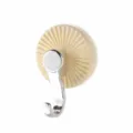 Cream suction cup wall hook punch-free strong load-bearing hanging hook for kitchen and bathroom - Cream
