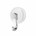 Transparent suction cup hook, strong vacuum hook single pack for kitchen and bathroom storage. - Clear