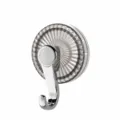 Grey suction cup hook, heavy duty vacuum wall mount hanger for kitchen and bathroom. - Gray