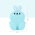 Blue cartoon cute rabbit plug hook 2pcs, wall mounted self adhesive socket holder. - 2 Pcs/Set / Blue