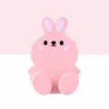 Pink cute rabbit plug wall hook 2-pack, punch-free adhesive socket holder for home organization. - 2 Pcs/Set / Pink