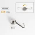 Crochet magnétique pivotant à 180 degrés, crochet métallique solide 16x45mm, lot de 5. - Petit Crochet Rotatif 180° / Lot de 5 (16mm) / Nickel