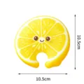 Lindo esponja de limpieza forma limon cocina lavado platos pad diseño gracioso 10.5cm - 1 Pieza / Limón