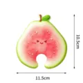 Esponja de limpieza de cocina con forma de fruta linda bloque de esponja con cara feliz - 1 Pieza / Guayaba