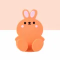 Cute cartoon rabbit plug holder wall mount hook adhesive socket organizer 2 pack yellow - 2 Pcs/Set / Yellow