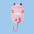 Gancio da parete grazioso cartone animato portachiavi adesivo cucina bagno decorazione - Rosa