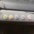 Mignonne décoration de tableau de bord de voiture fleur variante en plusieurs couleurs. - Style Rotatif / Lot de 5 Fleurs