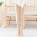 Kinder Tanz Strumpfhose Ballett Praxis duenn hautfarben Socken Fruehling Sommer Hauptbild - M (85-105CM) / Nude